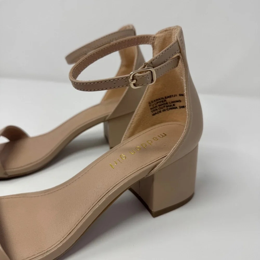 Nude Beige Mid Heel High Heel Casual Size 8 Madden Girl 2